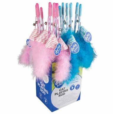 Duvo+ Xmas Playing Rod With 2 Toys Blue - 46,5X19Cm
