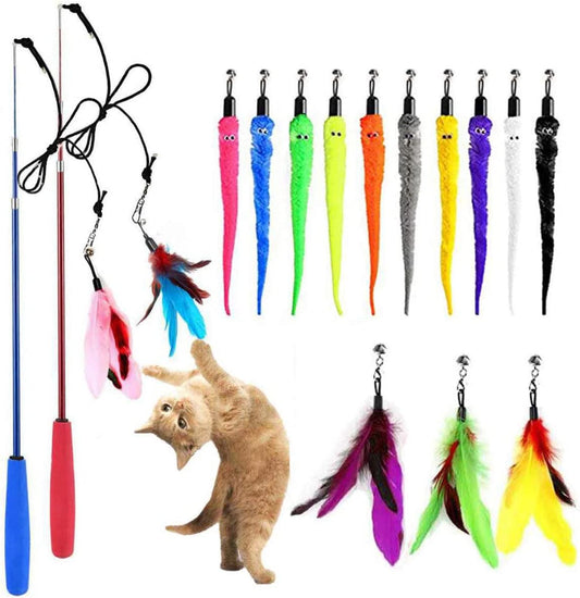 Petbroo Cat Toy Feather Wands047