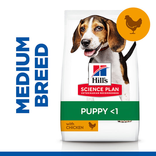 Hills Science Plan Medium Puppy Food With Chicken 14Kg