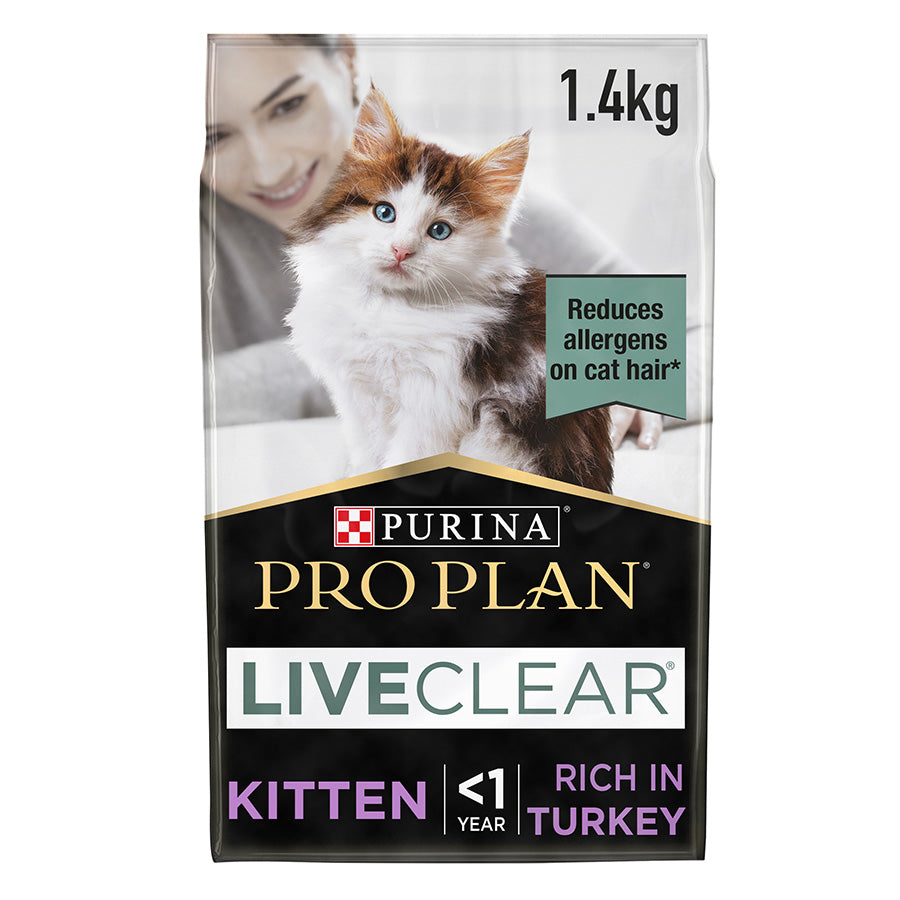 Purina Pro Plan Liveclear Kitten, Dry Food With Turkey 1.4 Kg