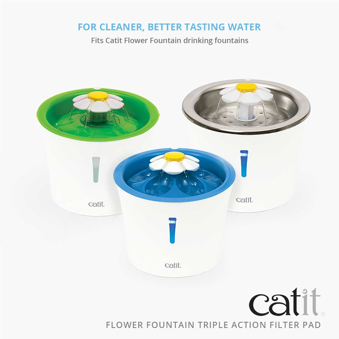Catit Triple Action Filter Pads ‚2pc for Flower Fountain