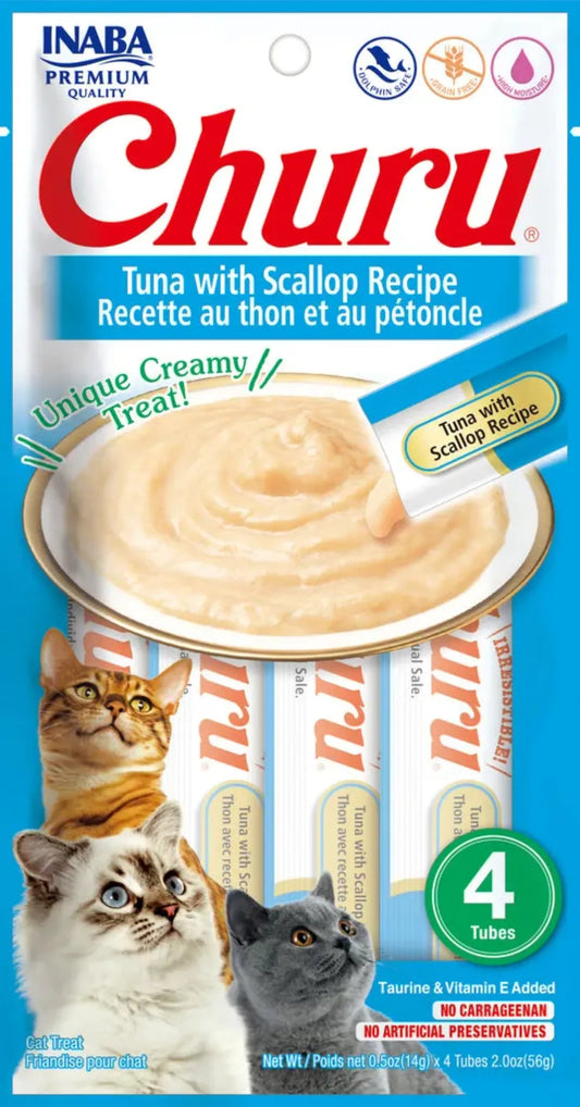 Inaba Churu Cat Treats With Tuna & Scallop