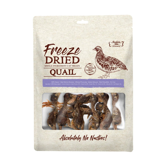 Absolute Bites Freeze Dried Cat Treat Quail - 25g