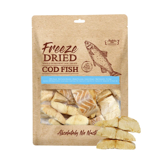 Absolute Bites Freeze Dried Dog Treat Cod Fish - 30g