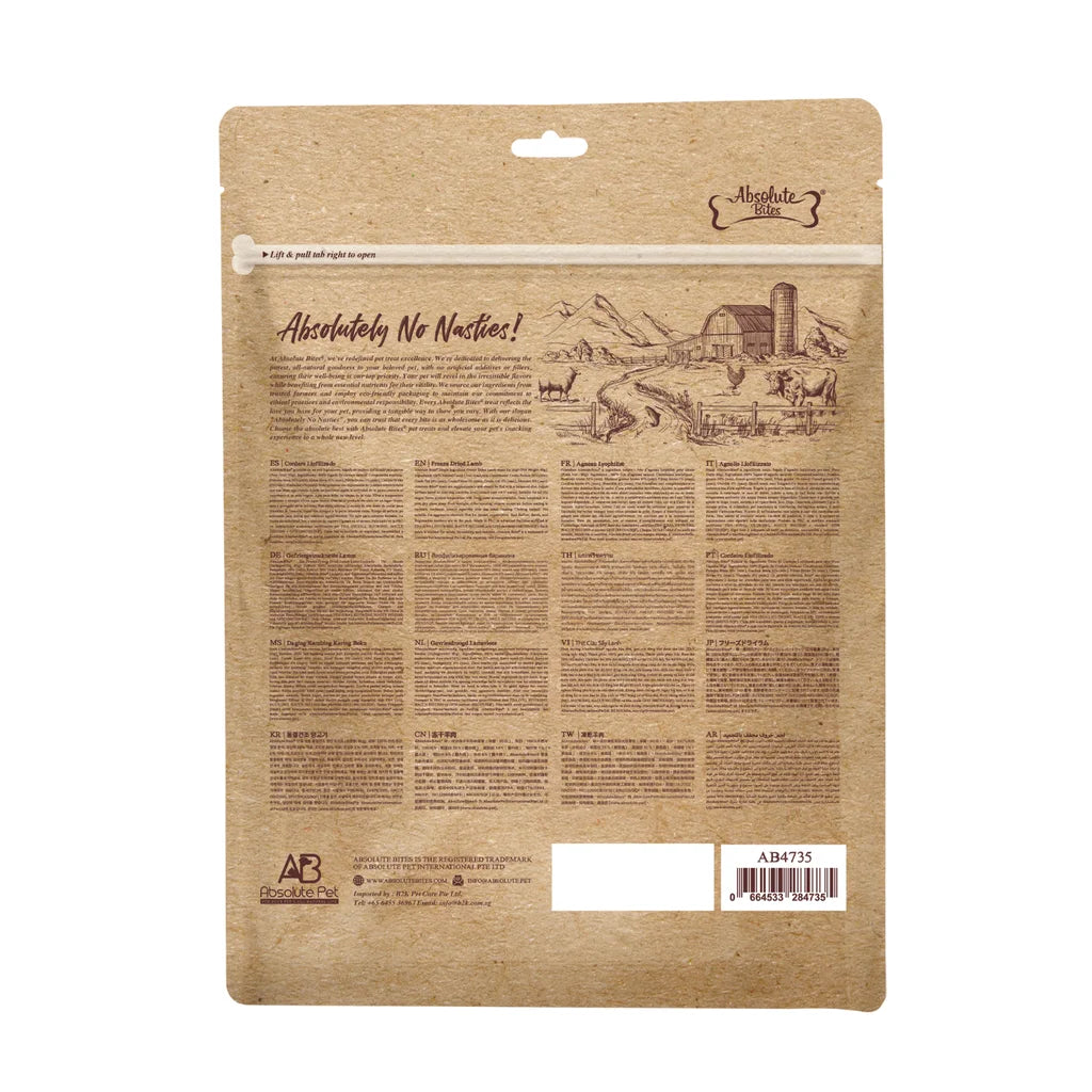 Absolute Bites Freeze Dried Dog Treat Lamb - 80g