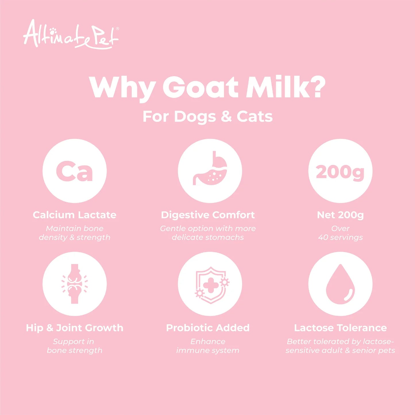 Altimate Goatmilk Powder for Dog & Cat - 200g