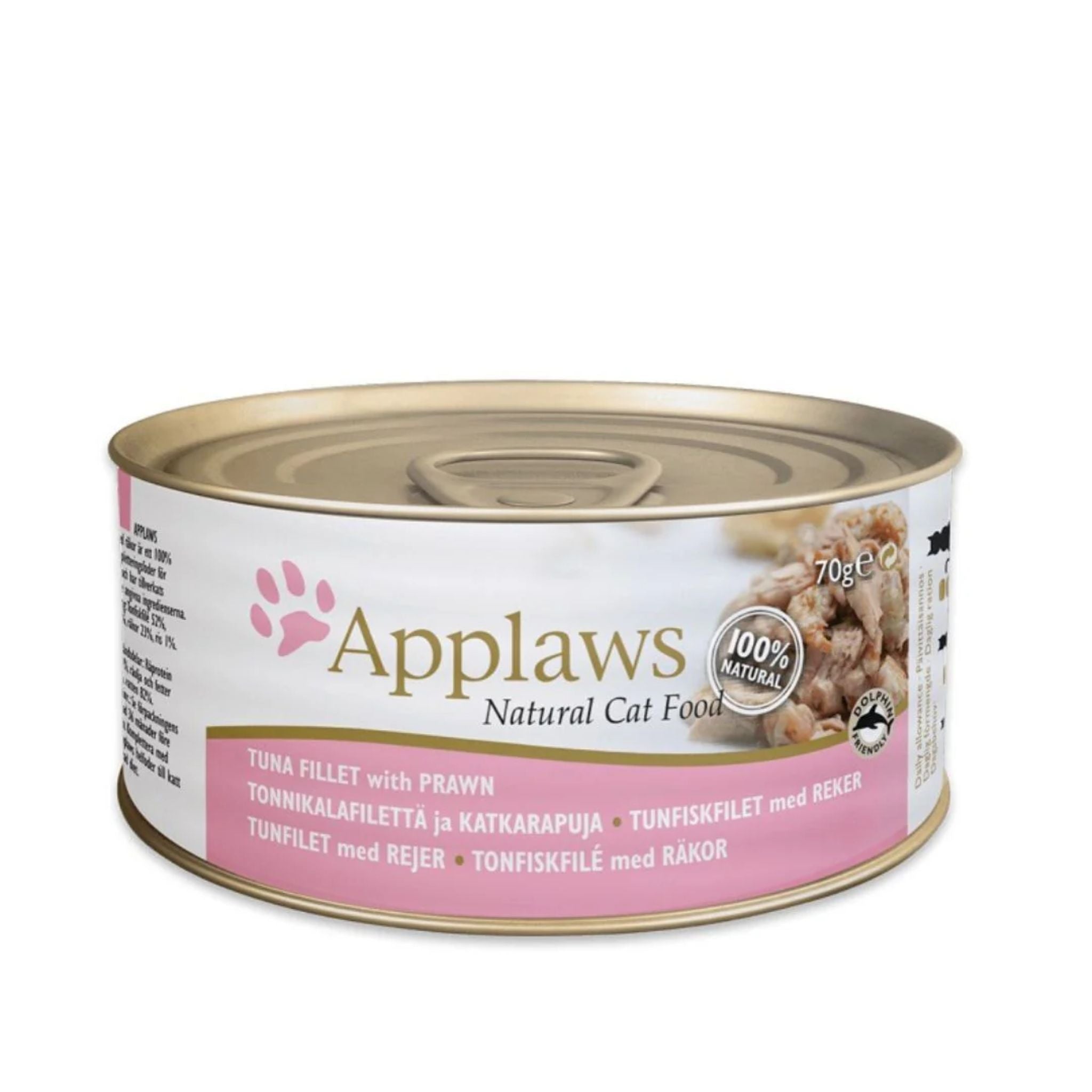 Applaws Natural Cat Wet Food Tuna Fillet With Prawn - 156g