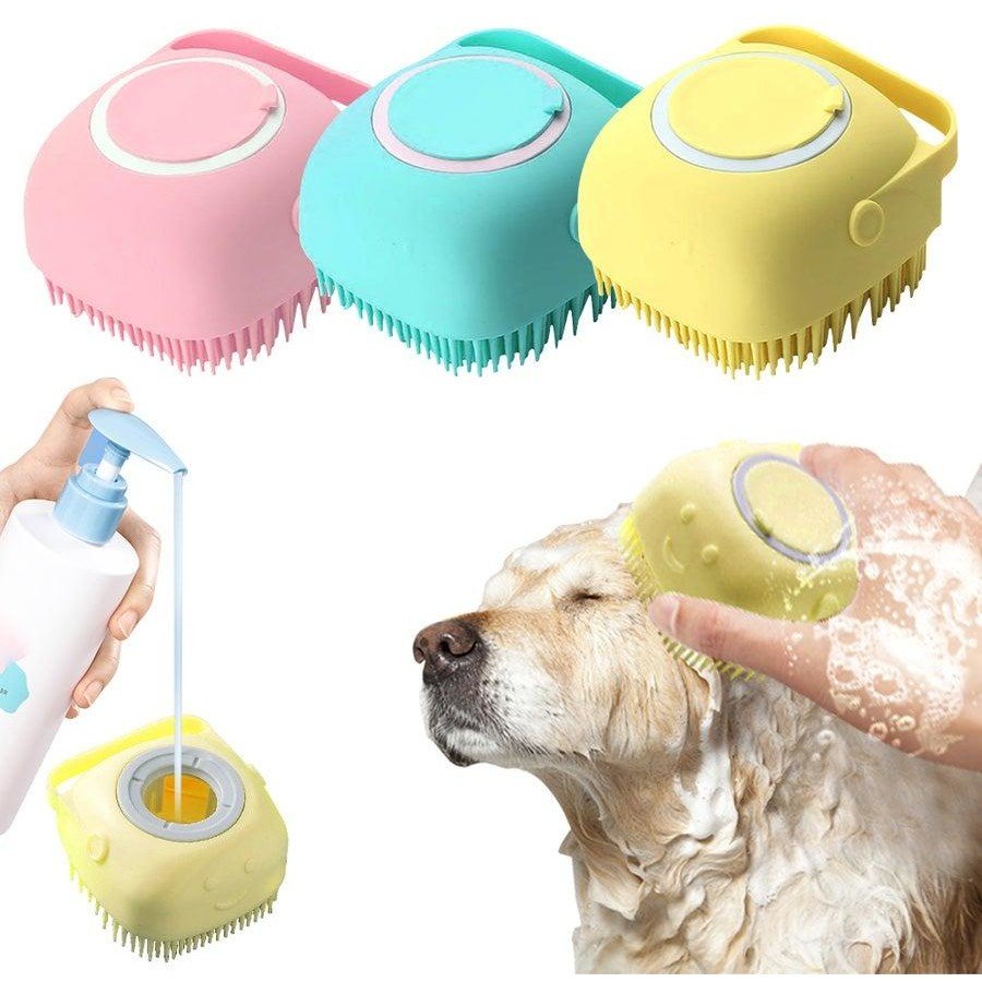 Bioline Massage Brush Gentle Grooming Brush for Cats and Dogs