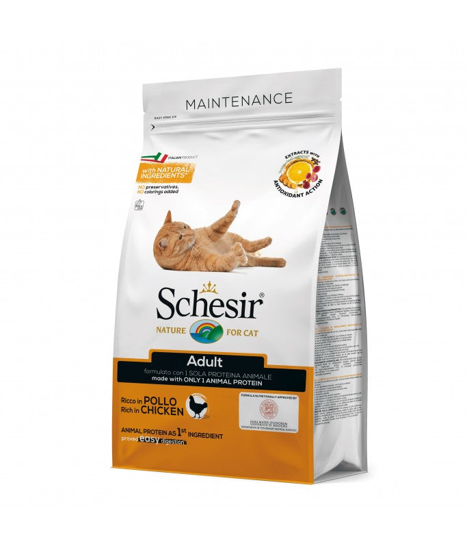 Schesir Adult Dry Cat Food - Chicken Maintenance 10kg