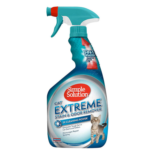 Simple Solution Cat Extreme Stain & Odour Remover 945ML  Pet Enzyme Cleaner