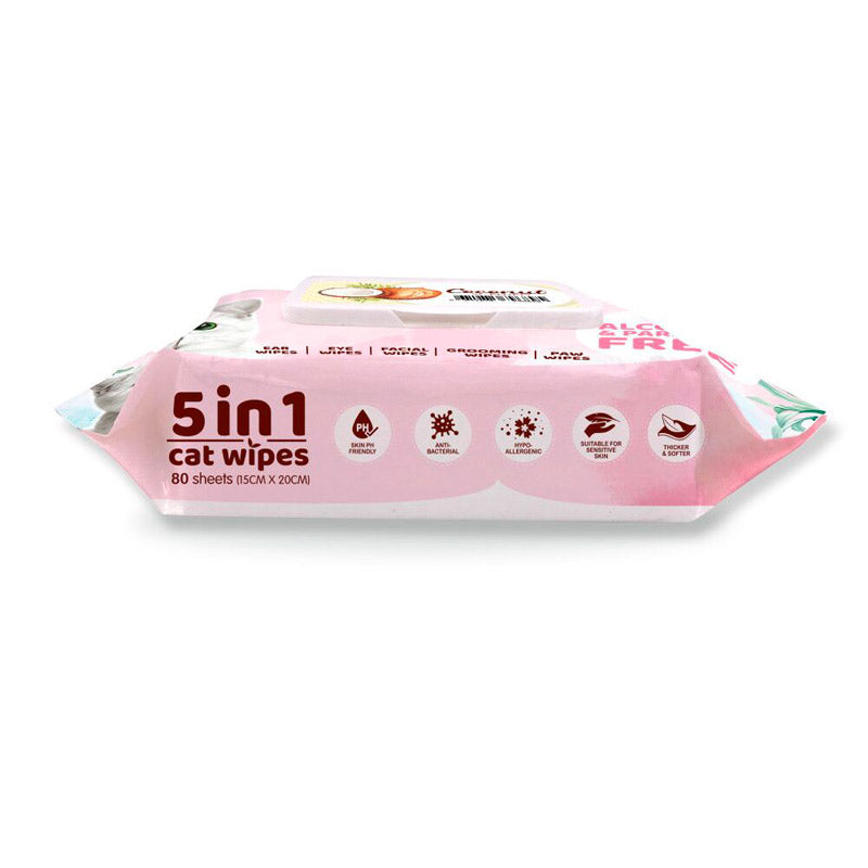 Kit Cat 5-in-1 Cat Wipes ‚Coconut Scented