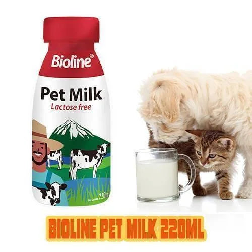 Bioline Pet Milk for Cats & Dogs 220ml Nutrient-Rich Milk Supplement