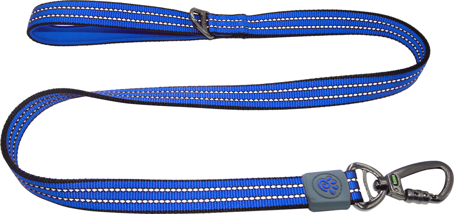 Doco Vario Leash With Reflective Thread 4Ft - Smallcolor: Blue, Sizes: S