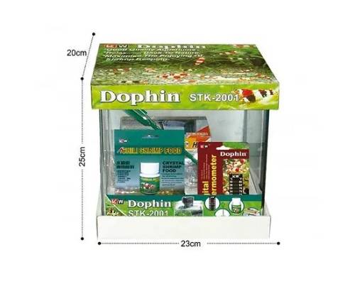 KW Zone Dophin Shrimp Kit Tank STK - 2001 - 20 x 23 x 25cm