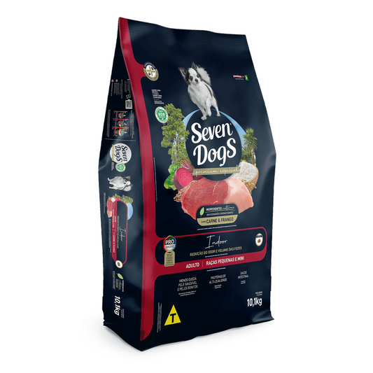 Seven Dogs Food For Adult - Small And Mini Breeds-Beef & Chicken 10 kg+100g