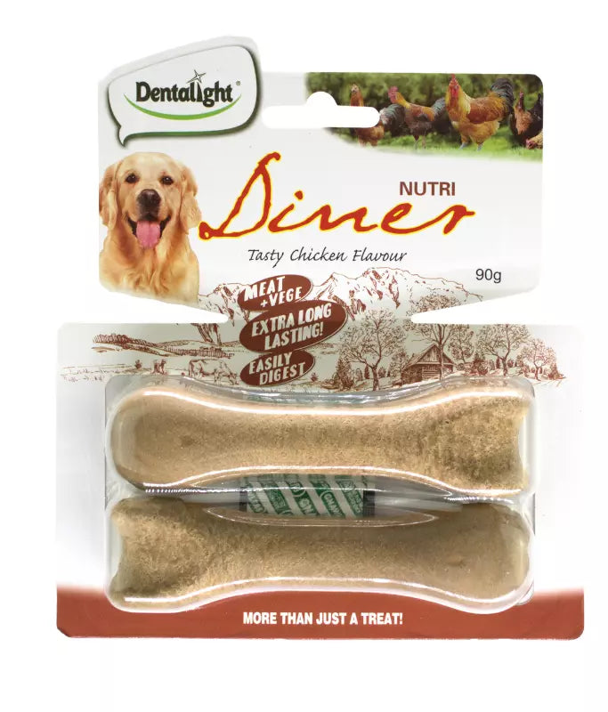 Dentalight Nutri Diner Dog Treat Chicken - 90g/2pcs
