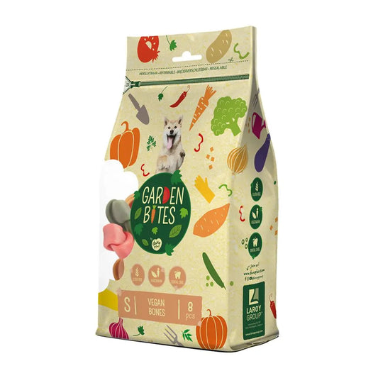Duvo Garden Bites Vegan Bones Small Pouch 11cm - 8Pcs - Mix Colors - 336g