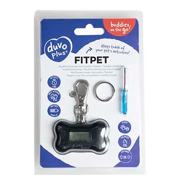 Duvo+ Fitpet Tracker  5.5x3.5x2cm - Black