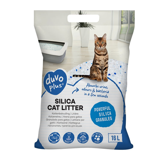Duvo+ Premium Silica Cat Litter - 16L
