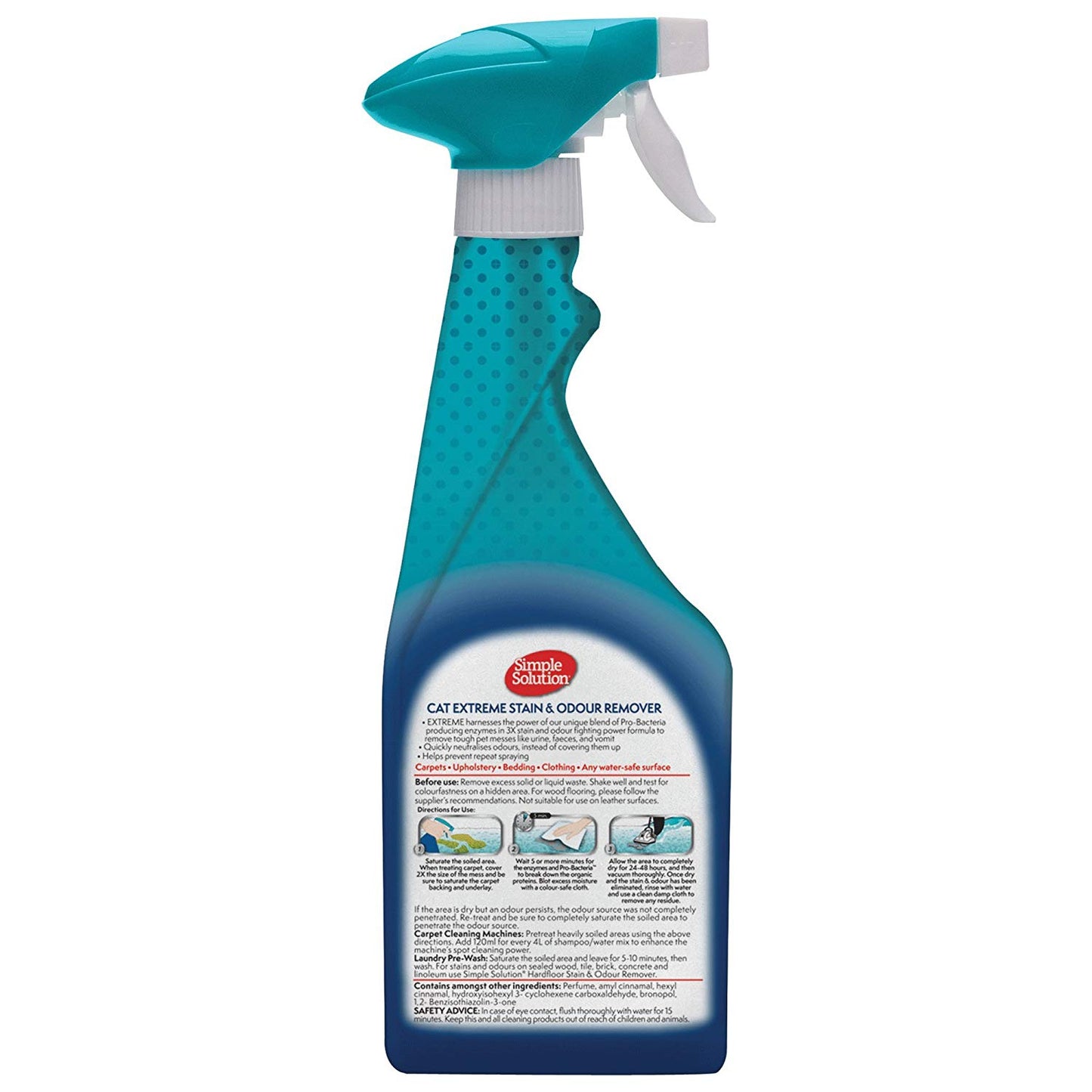 Simple Solution Cat Extreme Stain & Odor Remover‚ 500ML Pet Enzyme Cleaner