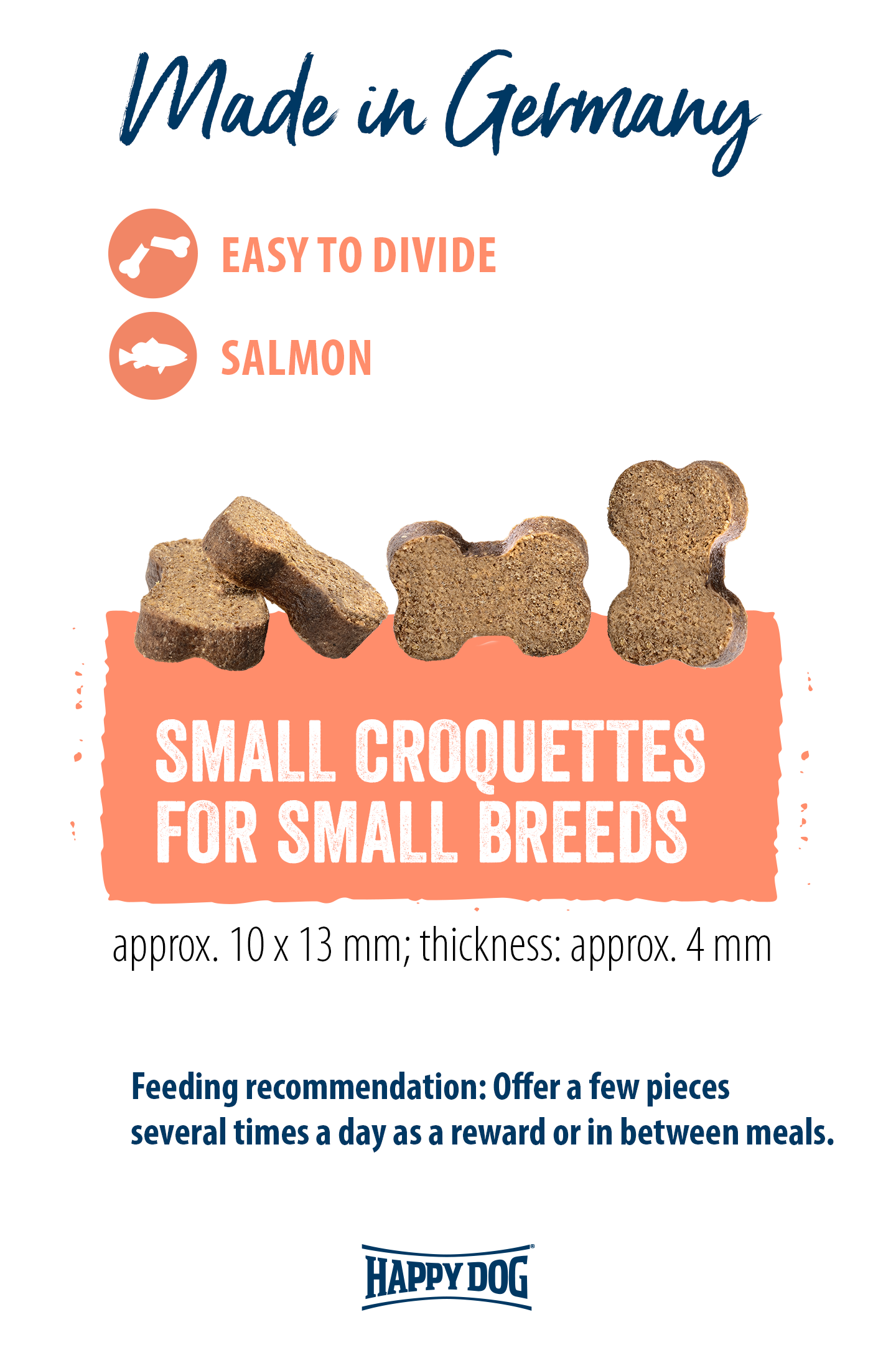 Happy Dog Naturcroq Mini Lachs (Salmon & Reis) - 0.1 Kg