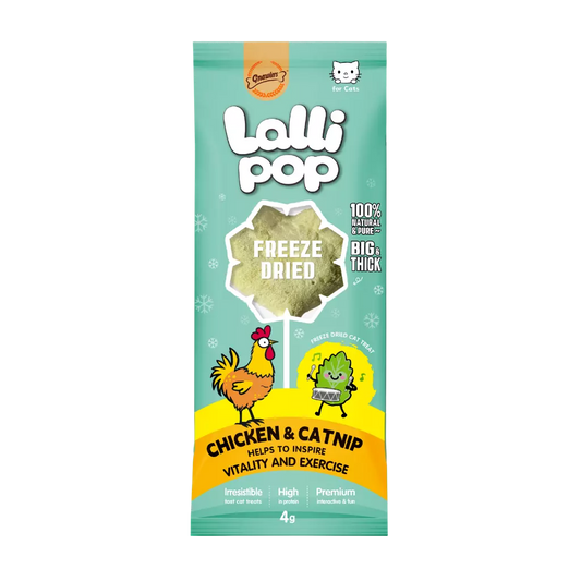 Gnawlers Freeze Dried Lollipop Cat Treat Chicken & Catnip
