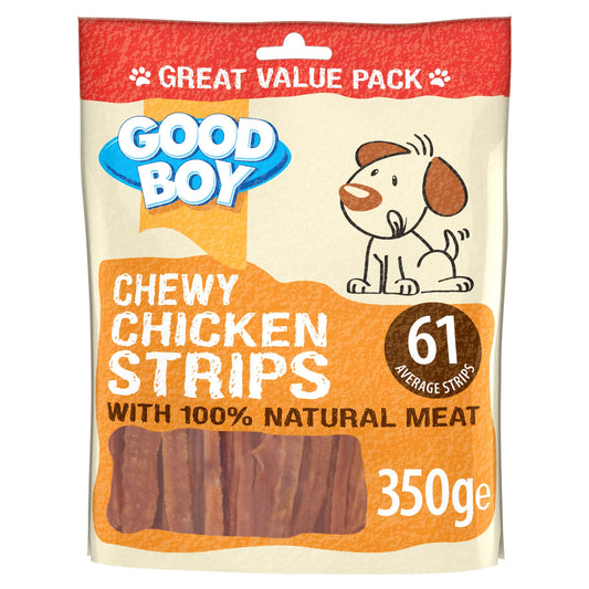 Good Boy Dog Treat Chewy Chicken Strips Value Pack - 350g