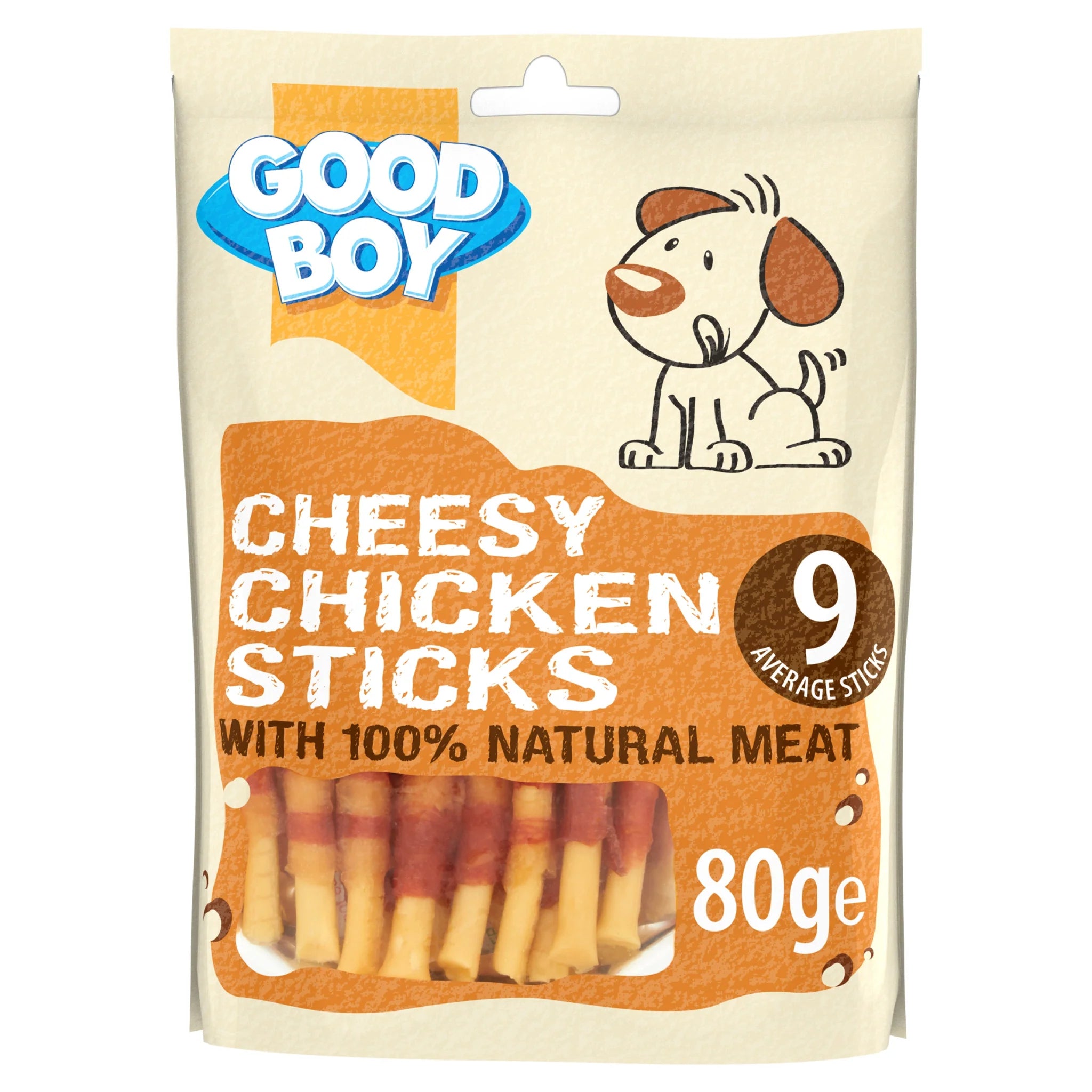 Good Boy Dog Treat Stick Chicken Cheese - 80g