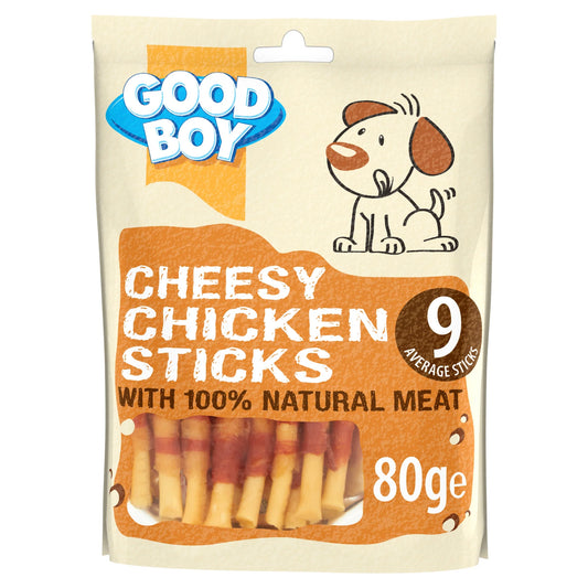 Good Boy Dog Treat Stick Chicken Cheese - 80g