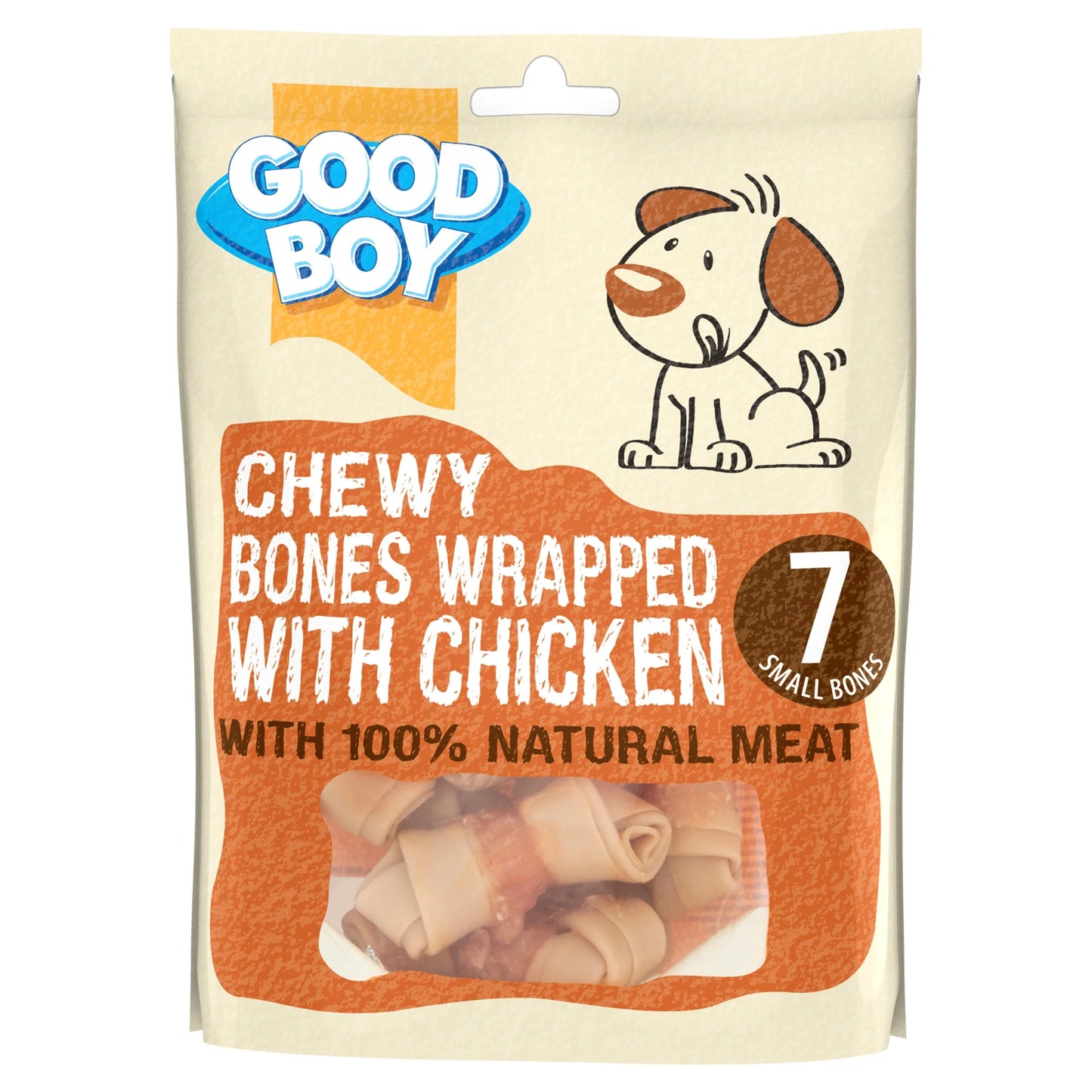 Good Boy Dog Treat Chicken Wrap Bone Mini - 7 pcs