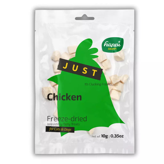 Happi Skippi Freeze-Dried Treat Chicken for Cats & Dogs - 10g
