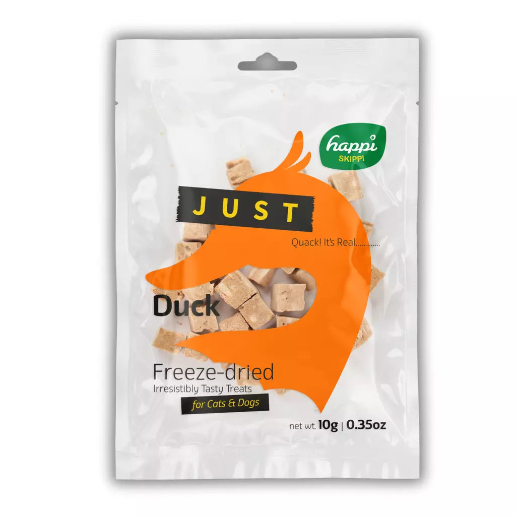 Happi Skippi Freeze-Dried Treat Duck for Cats & Dogs - 10g