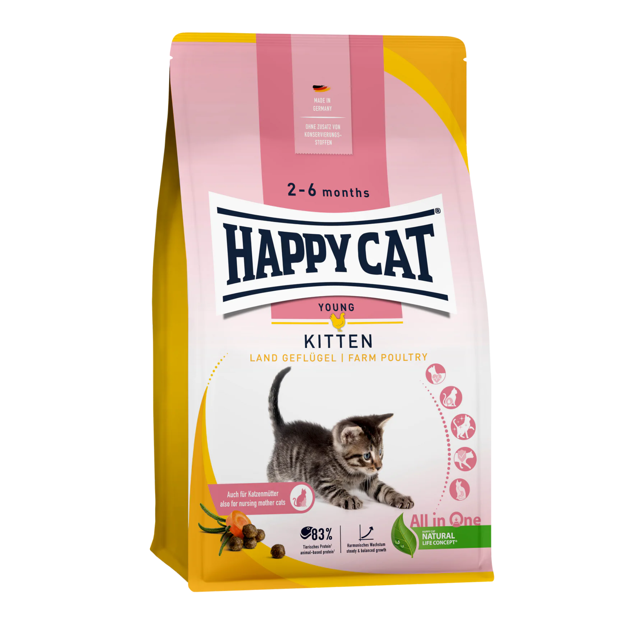 Happy Cat Kitten Land Geflugel (Poultry) 1.3 kg