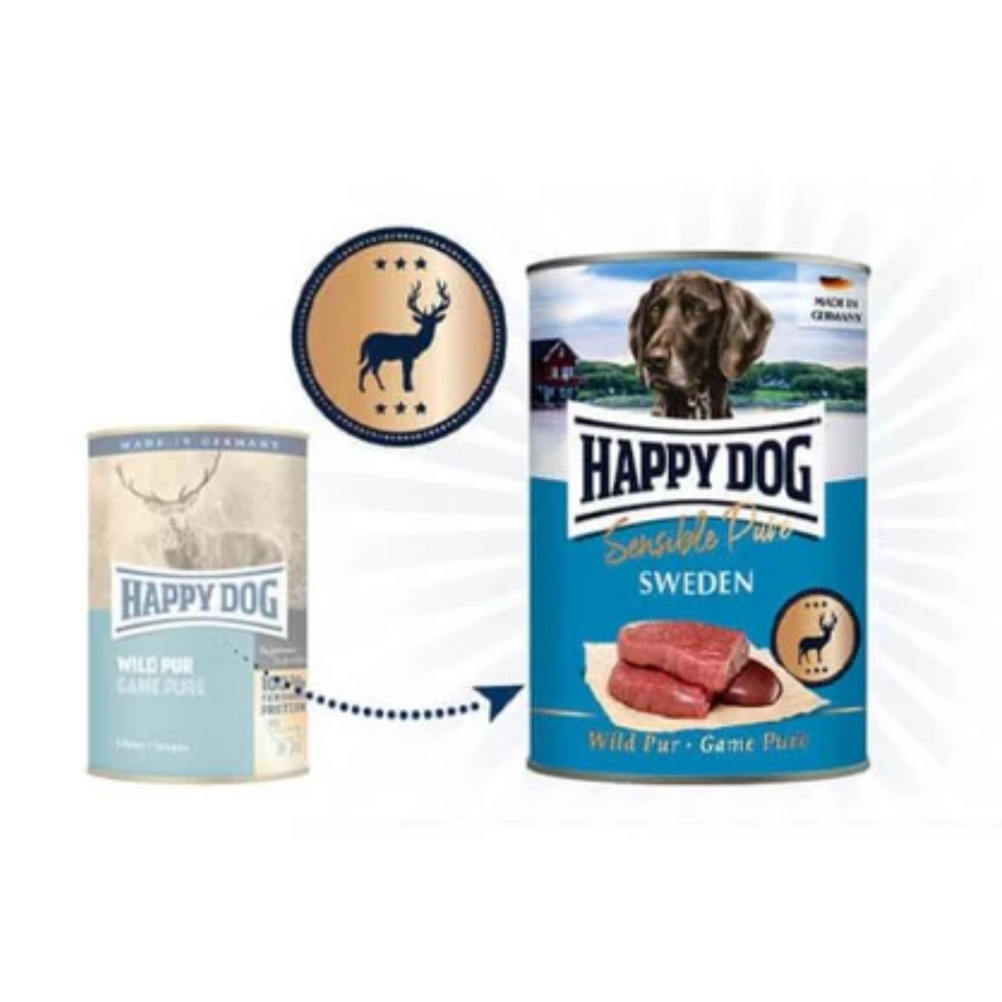 Happy Dog Wild Pure(Game Pure) 400 G