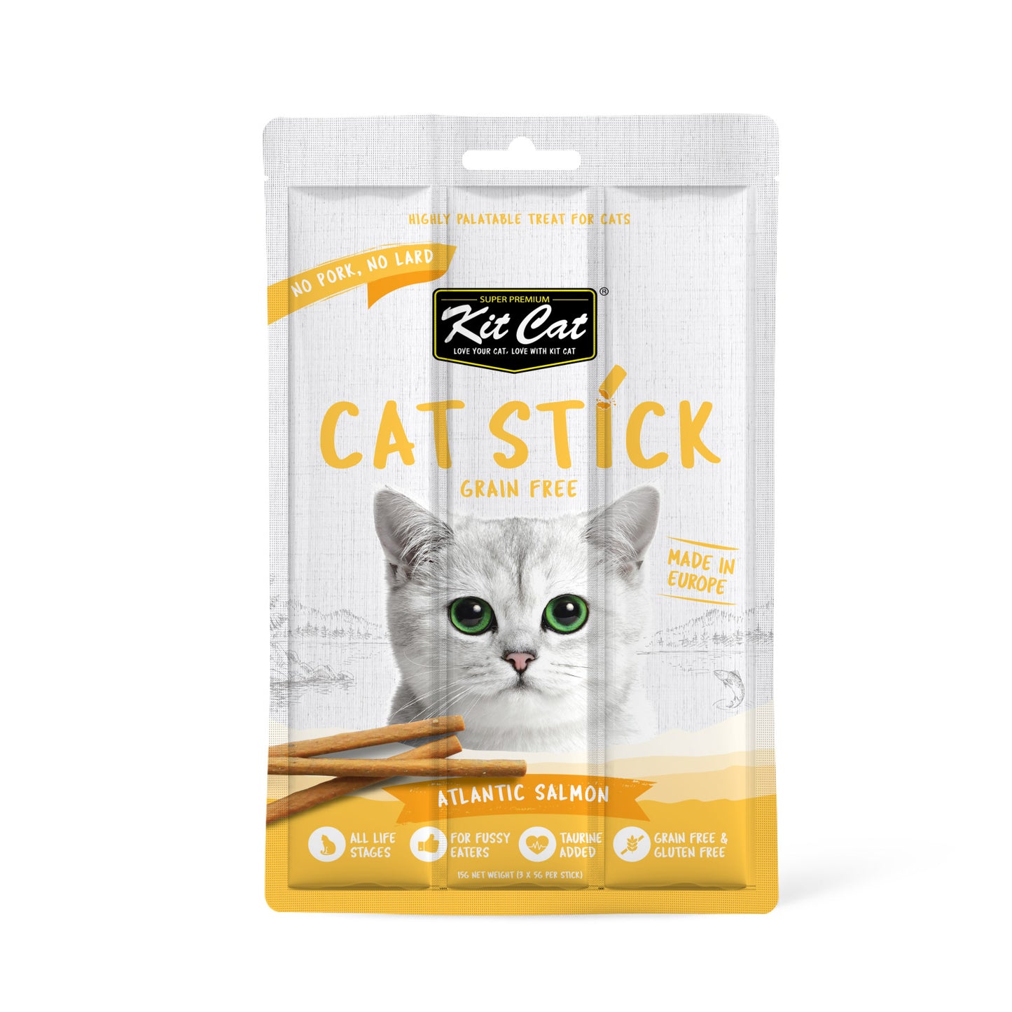 Kit Cat Grain-Free Cat Stick ‚Atlantic Salmon 15g