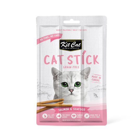 Kit Cat Grain-Free Cat Stick ‚Salmon & Seafood 15g