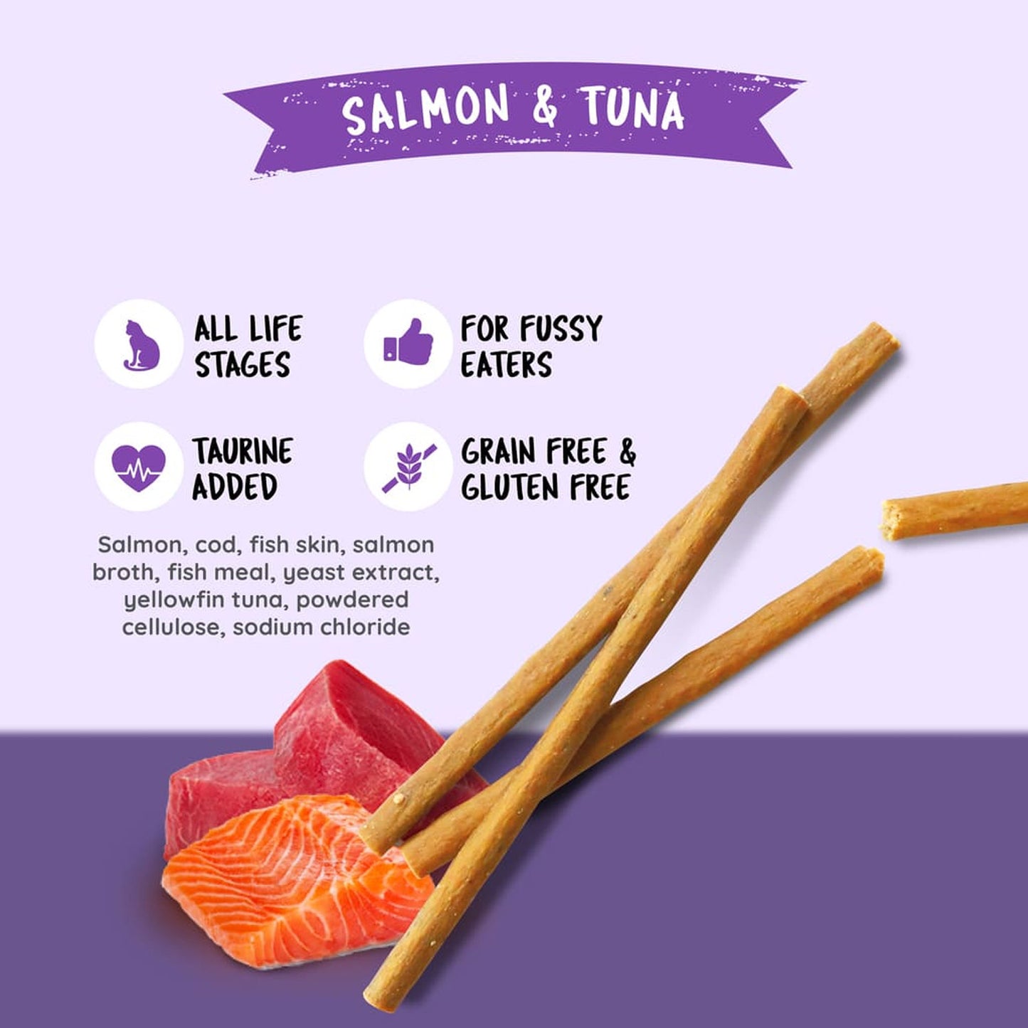 Kit Cat Grain-Free Cat Stick ‚Salmon & Tuna 15g
