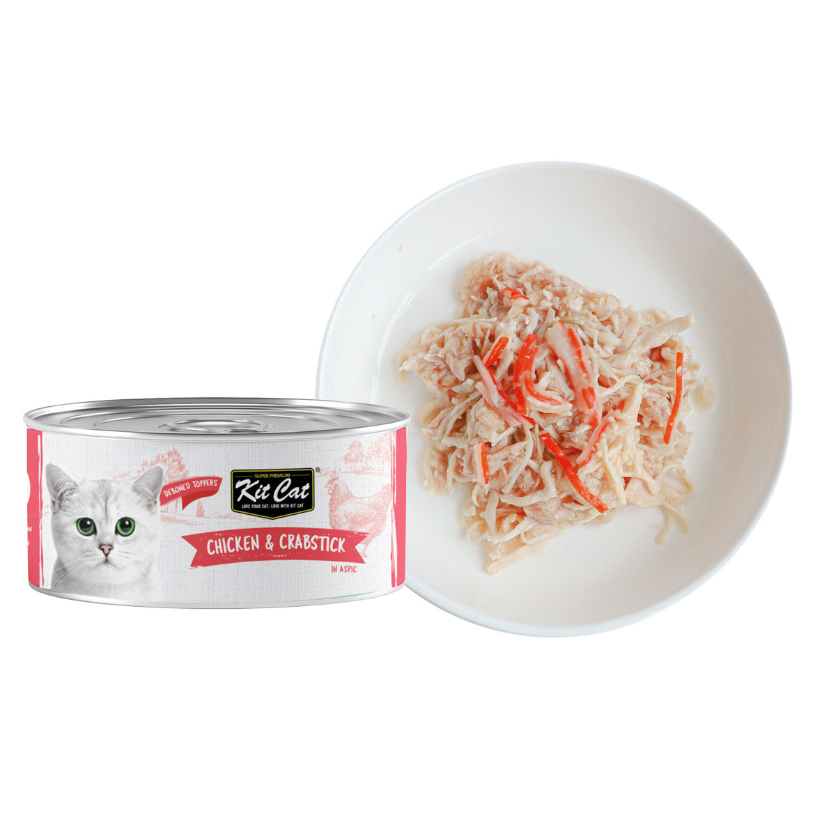 Kit Cat Tin Topper ‚Chicken & Crabstick in Broth 80g