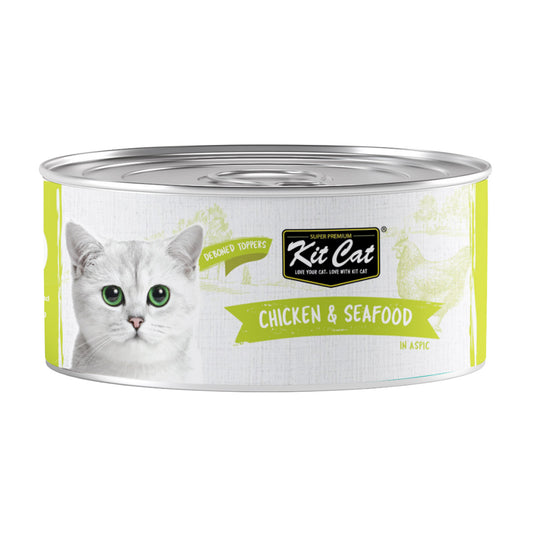 Kit Cat Tin Topper ‚Chicken & Seafood in Broth 80g