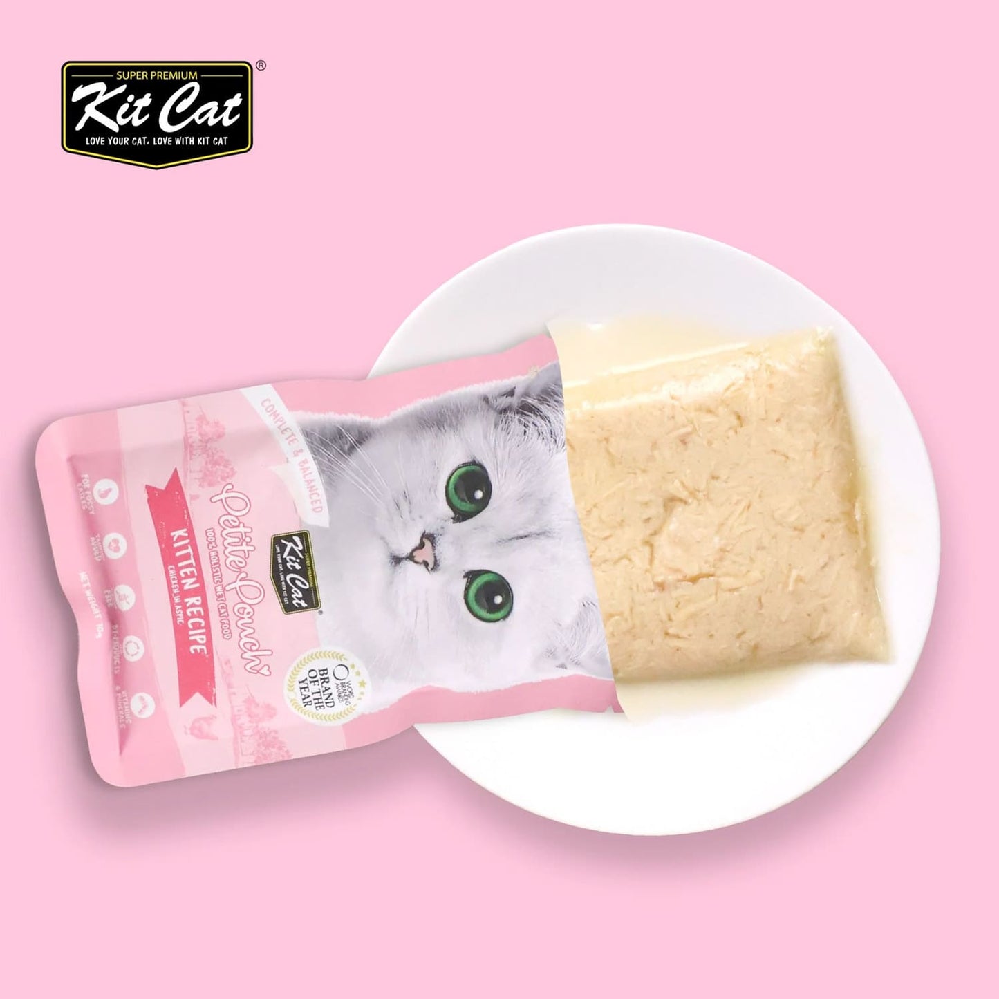 Kit Cat Petite Pouch Wet Food ‚Kitten Chicken 70g x24