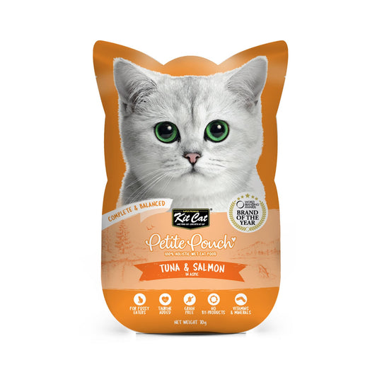 Kit Cat Petite Pouch Wet Food ‚Tuna & Salmon 70g x24