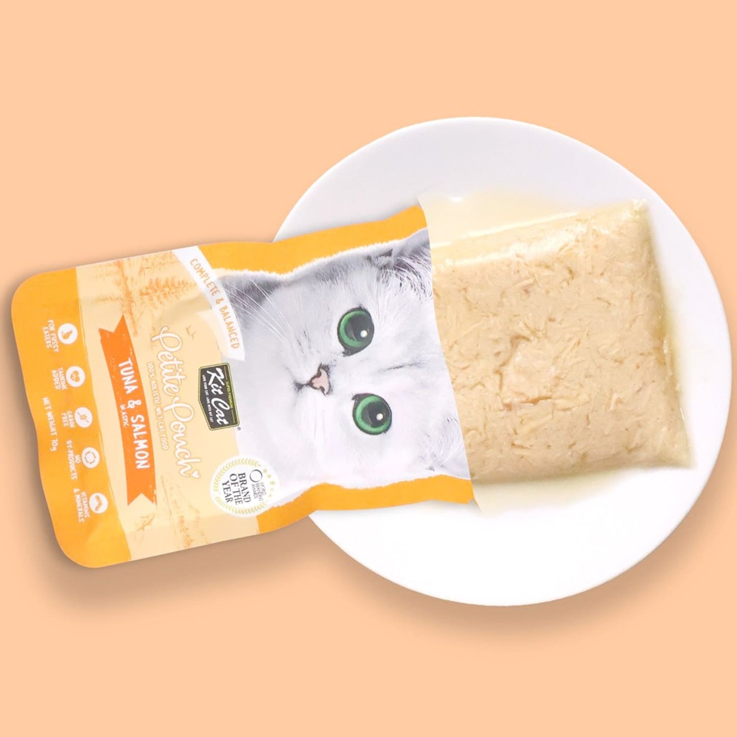 Kit Cat Petite Pouch Wet Food ‚Tuna & Salmon 70g x24