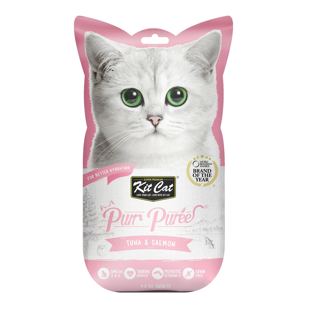 Kit Cat Puree ‚Tuna & Salmon Cat Treat 60g