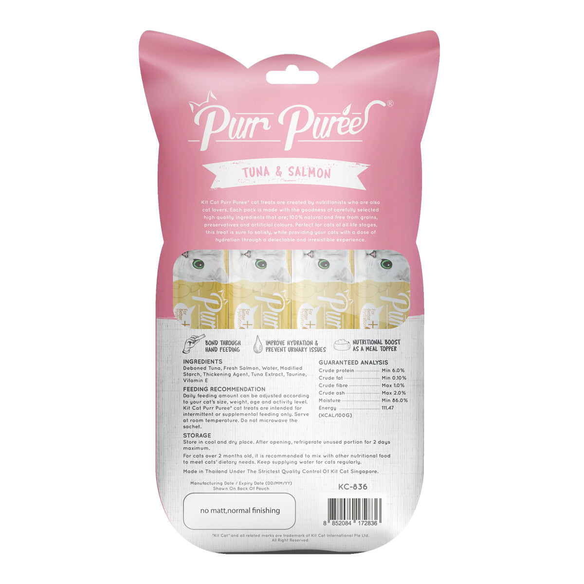 Kit Cat Puree ‚Tuna & Salmon Cat Treat 60g