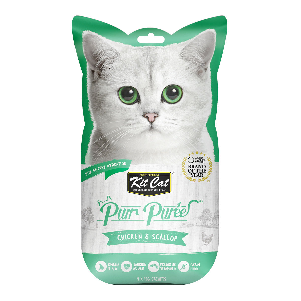 Kit Cat Puree ‚Chicken & Scallop Creamy Treat