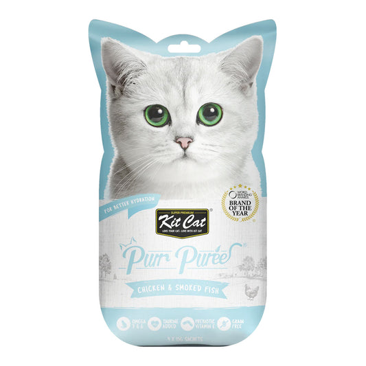 Kit Cat Puree ‚Chicken & Smoked Fish Creamy Treat