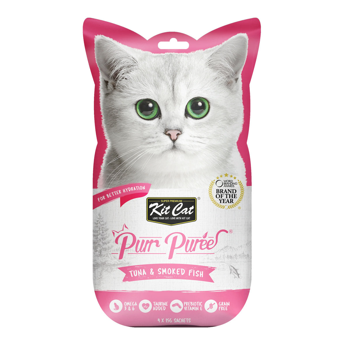Kit Cat Puree ‚Tuna & Smoked Fish Cat Treat 60g