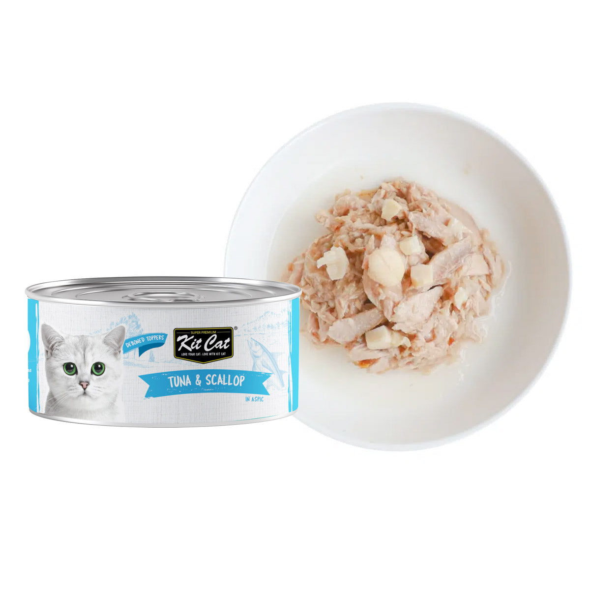 Kit Cat Tin ‚Tuna & Scallop Wet Food for Cats 80g