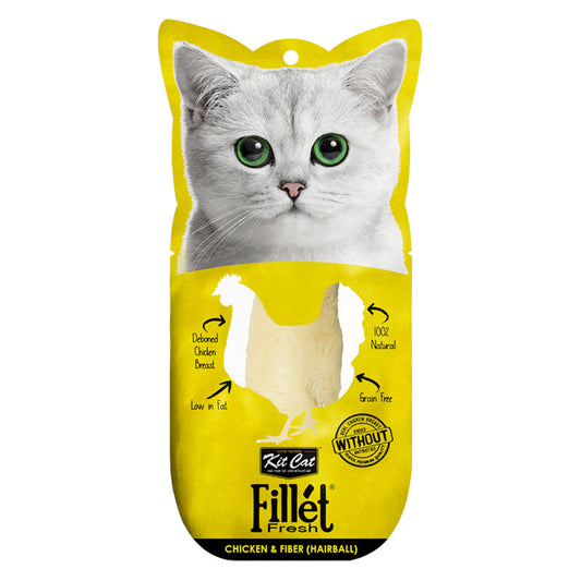 Kit Cat Fillet Chicken & Fiber Wet Food ‚Hairball Control