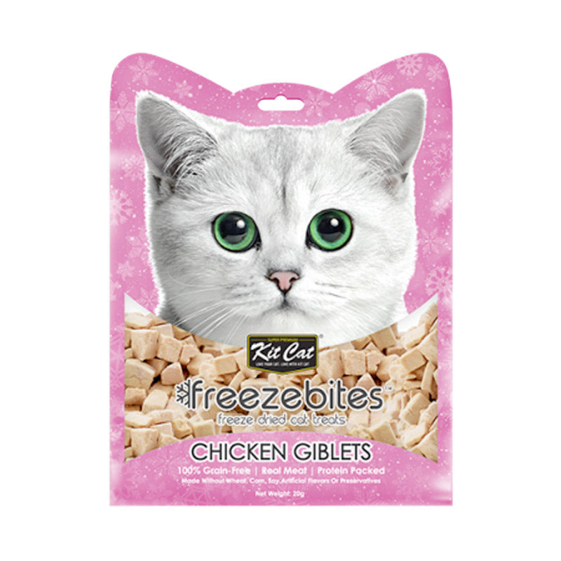 Kit Cat Freeze-Dried Chicken Giblets ‚20g Natural Cat Treats